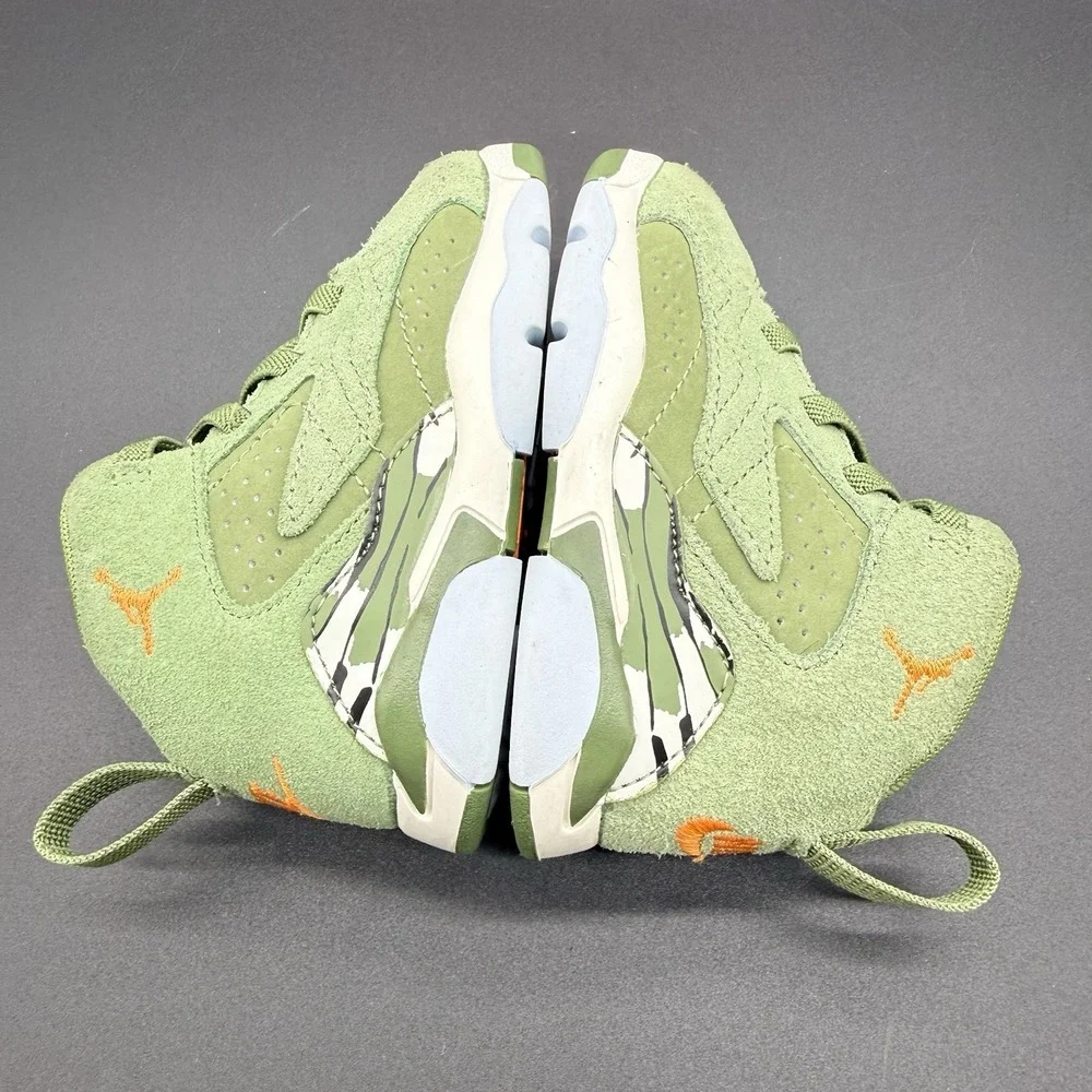 Nike Air Jordan MVP Shoes Toddler Sz 5 C Olive/Sail Jumpman Sneakers DZ5576-300